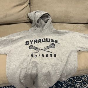 Syracuse lacrosse sweatshirt. Gray. Size medium.